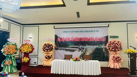 Biên bản họp Đại hội đồng cổ đông thường niên năm 2025. Công ty cổ phần thủy điện ĐắkR'Tih